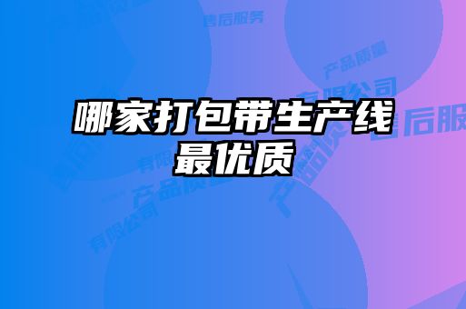 哪家打包帶生產線最優(yōu)質